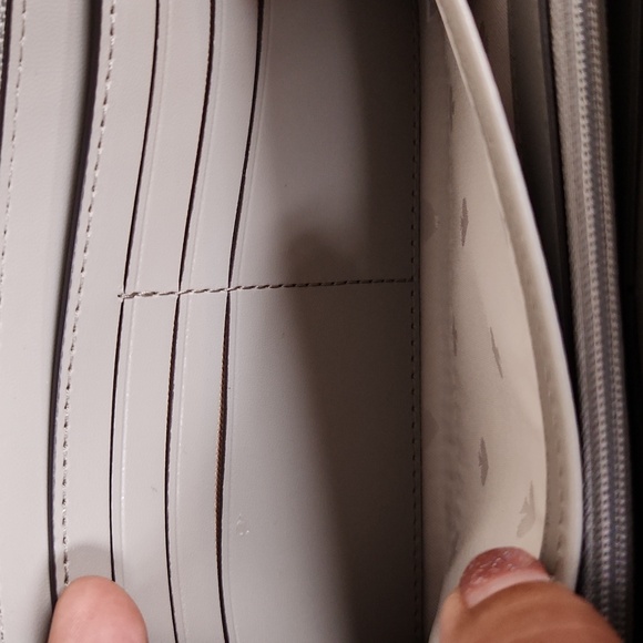 Kate Spade Gray Leather Zip Around Wallet - Picture 8 of 10